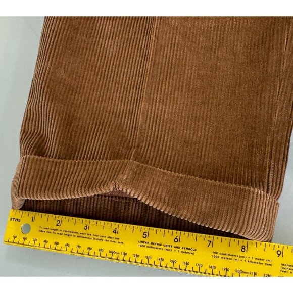 Brooks Brothers Elliot Corduroy Pants 40X30 Pleated Cuffed Camel Tan - Picture 9 of 10
